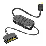 2 Interruptor De Botão Do Controlador Argb, 5v, Cabo De