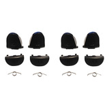 2 Kit Botão R2 L2 R1 L1 + 4 Molas Compatível C\ Controle Ps4