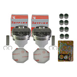 2 Kit Pistão Anéis Junta Retentores Kawasaki Ninja 300 0,50