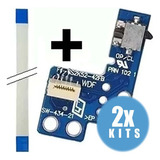 2 Kit Placa Liga Desliga Reset Ps2 Slim 9000x + Cabo Flat