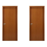 2 Kits Porta De Madeira Lisa 215x74cm Com Batente De Fgwt