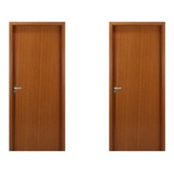 2 Kits Porta De Madeira Lisa 215x84cm Com Batente De Gewt