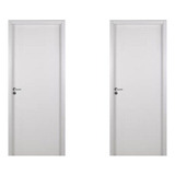 2 Kits Porta De Madeira Lisa 215x84cm Com Batente De Hh