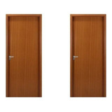 2 Kits Porta De Madeira Lisa 215x84cm Com Batente De Ia