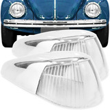 2 Lente Fusca 70 A 96 Cristal Seta Lanterna Com Capa Cromado