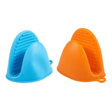 2 Luvas De Silicone Bpa Free Facil De Pegar Coisas Quentes Cor Vermelho Bico De Pato