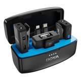2 Microfones Sem Fio Boya Boyamic | Memória Interna De 8gb