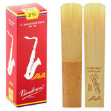 2 Palheta Sax Tenor Vandoren Java Red N° 2,5 Profissional