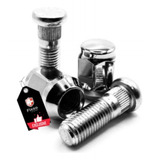 2 Parafuso Estojo E 2 Porca Para Roda Honda Civic, City, Fit