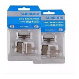 2 Pares Pastilha De Freio Shimano G02s Deore Slx Xt Resina