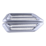 2 Peças Car Side Fender Abs Air Vent Hood Scoop
