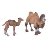2 Peças De Estatueta De Camelo Em Miniatura, Modelo Animal,