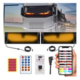 2 Peças De Olhos De Led Para Pára-brisas De Caminhões Diy, 1