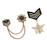 2 Peças Steampunk Medalha Pin Drape Badge Broche Acessórios