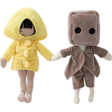 2 Pelúcias Little Nightmares Boneco Grande Kit - 30cm