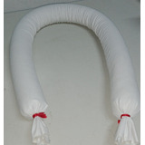 2 Peso De Porta Cobra 90 Cm Em Corino Branco