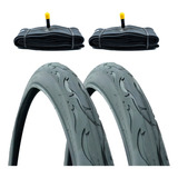 2 Pneu Pirelli Tornado Flame 26x2.125 + 2 Câmara Schrader
