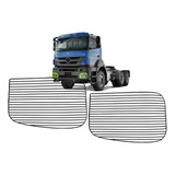 2 Protetor Metal Farol Principal Mercedes Benz Axor