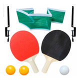 2 Raquetes Ping Pong 3 Bolas Rede E Suporte Tenis Mesa 