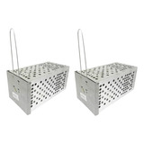2 Ratoeira Armadilha Pega Rato Grande C/ Mola Envio Imediato