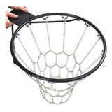 2 Rede Aço Clássica Aro De Basquete Com Argola P/ Encaixar
