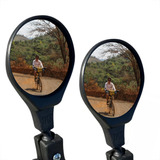 2 Retrovisor Convexo Mini P/ Guidão Ou Manopla Da Bicicleta