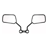 2 Retrovisor Guidão Bicicleta Espelho Articulado Retangular