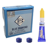 2 Sola De Couro Brunswick Blue Diamond Original 11mm + Cola