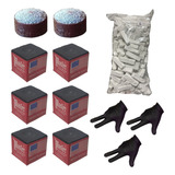 2 Solas Triangle + 1kg Giz Branco + 6 Giz Master + 3 Luvas Cor Natural