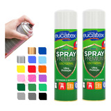 2 Tinta Spray P/ Pintar Moveis Metal Plastico Mdf