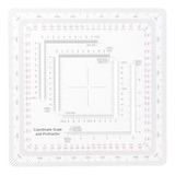 2 Transferidor De Navegação Terrestre Para 12x12cm