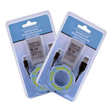 2 Und Do Kit Bateria P/ Controle Ps3 1800mah + Cabo Usb