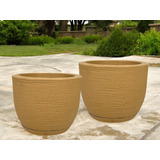 2 Vasos Jateado Luxo Plantas Grandes 50 Litros Cr50