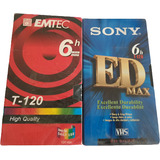 2 Vhs Virgens Emtec E Soni T-120