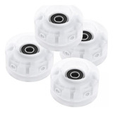 2 X 4pcs Light Up Roller Skate Rodas Com Rolamentos De Rgb