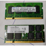 2 X Memoria Ram De 1 Giga Ddr 2 667