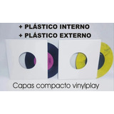 20 Capas Grossas Disco Vinil Compacto + Externos + Interno 