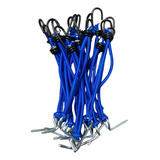 20 Elásticos Para Capa De Piscina Pinos E Ganchos 15cm