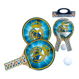 20 Kits Raquete Ping Pong Personalizada Real Madrid