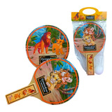 20 Kits Raquete Ping Pong Personalizada Rei Leão