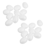 20 Ovos De Isopor, Ovo De Páscoa Branco De 6 Cm, Ovo Decorat