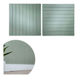 20 Painel Placa Ripada Revestimento 50x50 Verde Pvc Relevo