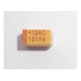 20 Pçs Capacitor Tantalo 10uf 16v Case C Tajc106k016rnj