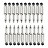 20 Plug Conectores P10 Stereo Santo Angelo Sa2x