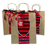 20 Sacolas Kraft Personalizada Flamengo 1