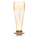 20 Taça Copo Bebidas Chopp Cerveja Acrílico Tulipa 330ml Cor Dourado