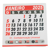 200 Folhinhas Brinde P/ Geladeira Refil Mini Calendário 5x5