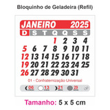 200 Mini Calendários De Geladeira Imã Bloco Destacado Brinde