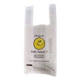 200 Sacola Biodegravel Smile Volte Sempre 38x50