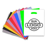200 Sacola Boca Vazada Plástica Personalizada Tam. - 30x40